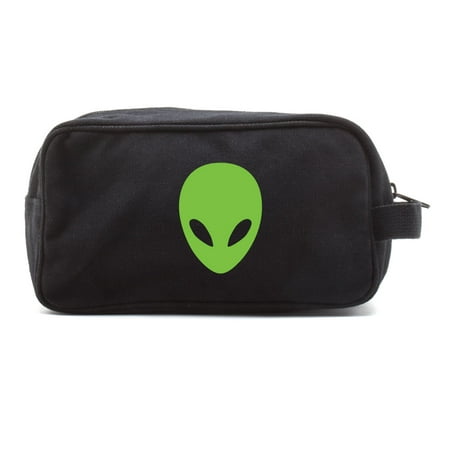 Sci-Fi Alien Head Canvas Shower Kit Travel Toiletry Bag