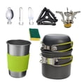 thumbnail image 4 of OULII Camping Cooking Equipment Cooking Pots Aluminum Alloy Travel Use 1 Set, 4 of 8