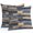 Peru SteelBlue, variant on Throw Pillow Covers 26x26 Inch Set of 2, Navy Blue Brown Wood Waterproof Outdoor Pillow Covers, Farmhouse Vintage Wooden Decorative Cushion Pillowcases for Couch, Sofa, Bed, Garden, Patio