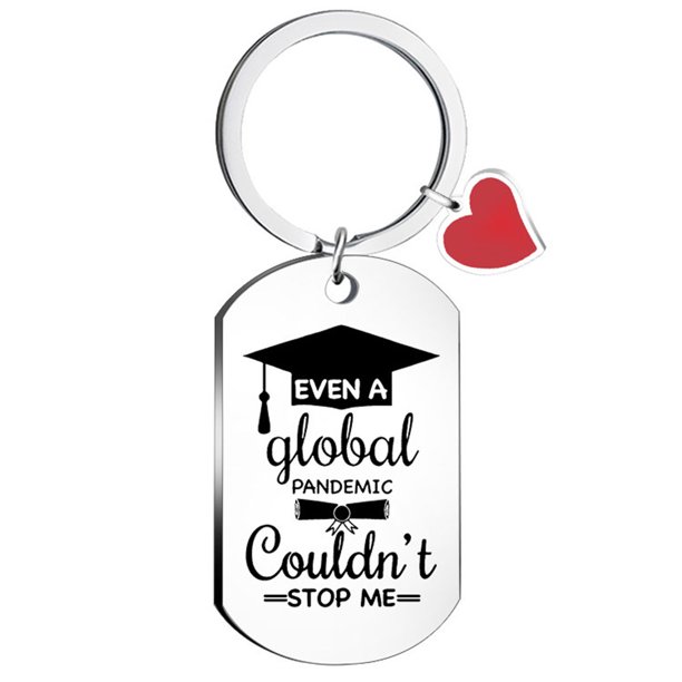 Qarigey Llavero 2022 Accesorios Regalo de moda Colgante Quitar Letras creativas Recordatorio de amistad de acero inoxidable Accesorios de disfraces Plateado 4.4 # Qarigey AP014019-04