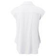 thumbnail image 7 of T Shirts For Women Womens Tops Casual Solid Color Breathable Single Breasted Shirts Short Sleeve Tops, 7 of 7