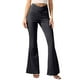 thumbnail image 2 of Leggings acampanados de cintura alta para mujer: pantalones elásticos de yoga con bolsillos y efecto reafirmante, 2 of 5