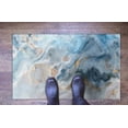 thumbnail image 5 of Blue Marble Painting Rug, Blue And Gray Marble Rug, Alcohol Ink Rug, Easy To Clean Rug, Hallway Rug, Custom Rug, Gift Rug, Runner Rug, 2.3'x3.3' - 70x110 cm, 5 of 8