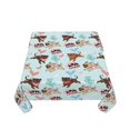 thumbnail image 5 of Wukai Cute Pug Dogs Waterproof Tablecloth for Kitchen Dining, Fits Square Tables for 2-4 Seats -60"x60", 5 of 7