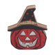 thumbnail image 1 of Halloween Wooden Pumpkin Ornaments, LED Ghost Festival Decorations, Party Favors, 1 of 4