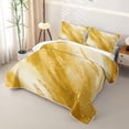 thumbnail image 3 of Homewish Abstract Artwork Quilt King,Gold Stone Pattern King Coverlet Set,3pcs, 3 of 7