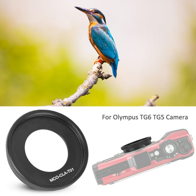 Camera Filter Adapter Ring, Aluminium Alloy Lens Adapter Ring Sturdy Lightweight For TG-4 TG-5 TG-6