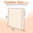 thumbnail image 6 of ROFIEJOX Outdoor Chair Cushions Set of 2, 19 x 19 x 3 Inch Water-Repellent Patio Seat Cushions with High-Resilience Foam, White Piping and Ties, Burgundy, 6 of 8