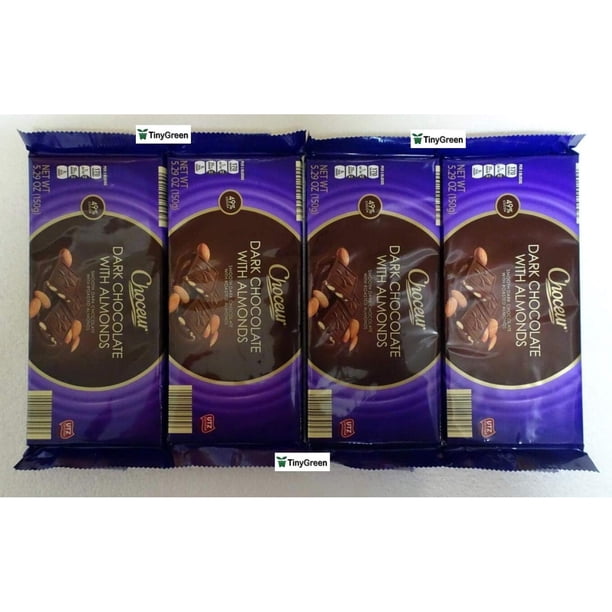 Choceur Dark Chocolate with Almonds Smooth Dark Chocolate with Roasted