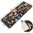 thumbnail image 2 of FREEAM Mushroom Print Runner Rug - 24"x72" Ultra Soft Non-Slip Floor Mat Washable Area Rugs for Kitchen Bathroom Entry Home Decor, 2 of 7