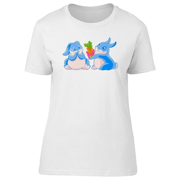 Cute Bunnies, Adorable, Fluffy T-Shirt Women -Image by Shutterstock, Female Small