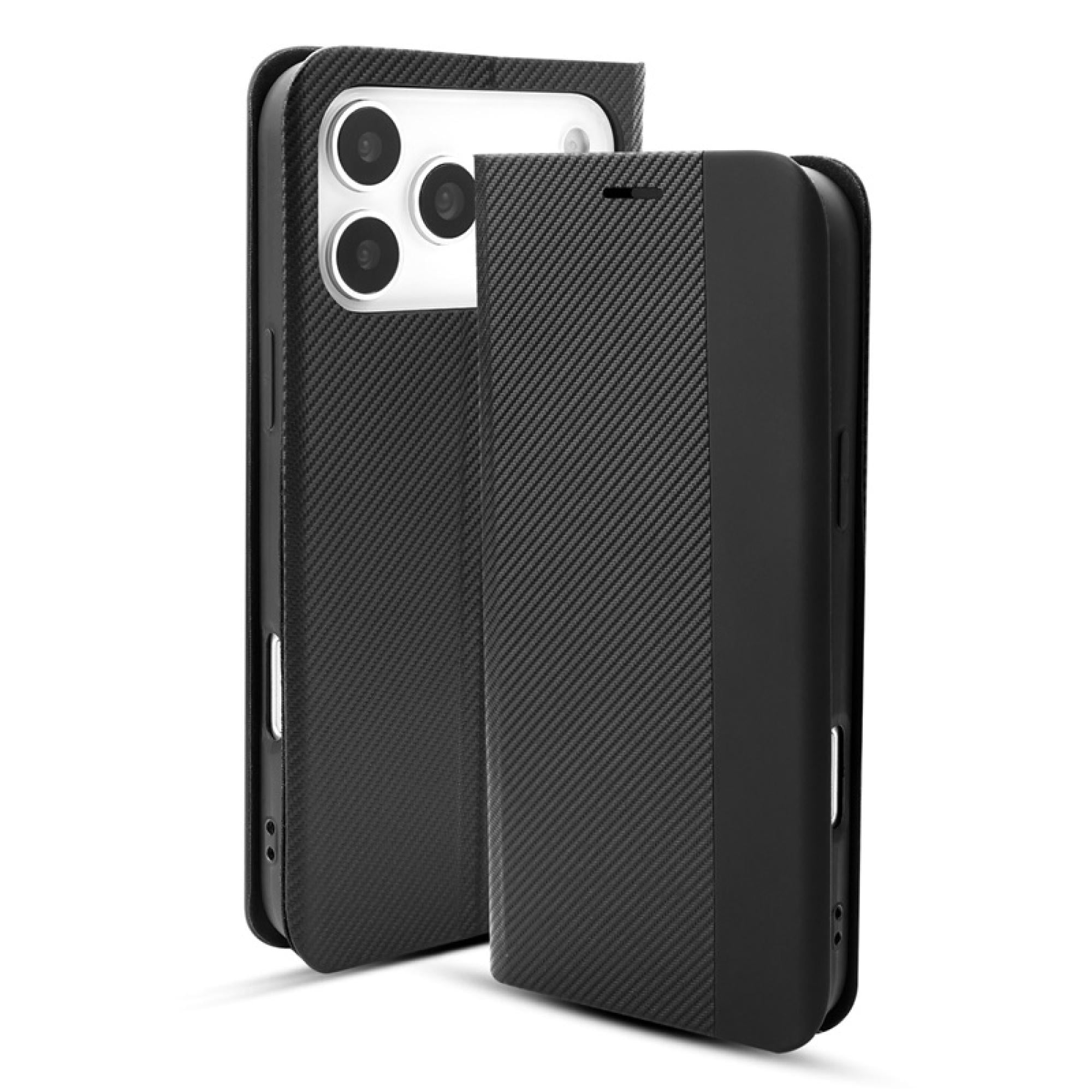 5 in 1 Bundle compatiable with iPhone 17 Pro Executive Protection Trio – Wallet Case + Privacy Tempered Glass (3-Pack) + Camera Lens Protector