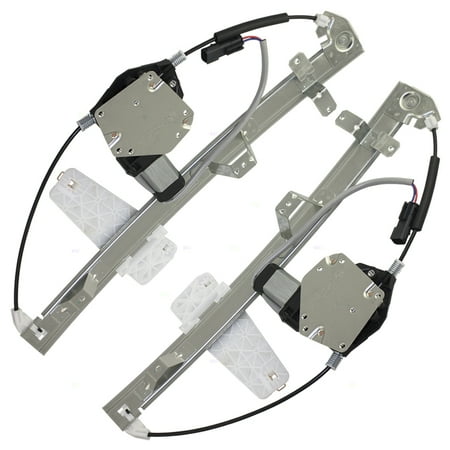 - Driver and Passenger Front Power Window Lift Regulators & Motors Assemblies Replacement for Jeep Grand Cherokee 55076467AF 55363286AD