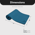 thumbnail image 4 of BalanceFrom Yoga Mat, 1" Extra Thick Exercise Pilates Workout Mat, Navy Blue, 4 of 6