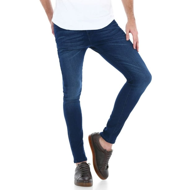 Jeans Pantalon De Mezclilla Stretch Skinny Fit Para Hombre