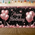thumbnail image 5 of Gold Balloon Happy Birthday Banner Decorative Design Crown Style for Birthday Party Celebration Indoor Decoration Event, 5 of 8