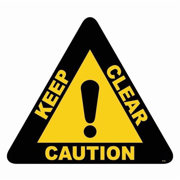 Stranco Anti-Slip Floor Sign,15 inx15 in,Vinyl FS-15T-401