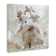 thumbnail image 4 of Stupell Industries Spring Floral Bunny Animals & Insects Painting Gallery Wrapped Canvas Art Print Wall Art, 17 x 17, 4 of 8