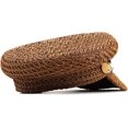 thumbnail image 3 of YooGuoGuo Summer Newsboy Hats for Women Mesh Croche Straw Visor Berets Fiddler Cap Stylish Beach Paperboy Hat, 3 of 8