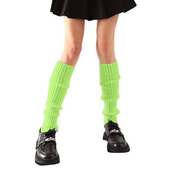 lnmuld Cute Leg Warmers Women's Knitted Wool Pile Leg Warmers for Fall and Winter Cold Weather Thermal Insulation Soft Comfort Size:One Size