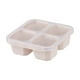 thumbnail image 2 of Bolsa portátil con 4 compartimentos, recipiente reutilizable para alimentos, almacenamiento dividido, ideal para viajes, trabajo, hogar, como fiambrera o recipiente para comida. Fabricada en, 2 of 9