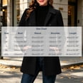 thumbnail image 3 of Edvintorg Womens Trench Coat Turndown Collar Loose Casual Long Jacket Solid Color Long Sleeve Outerwear with Pocket Womens Clothing Black S-2XL, 3 of 6