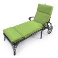 thumbnail image 2 of Jordan Manufacturing Sunbrella 72" x 22" Canvas Gingko Green Solid Rectangular Outdoor Chaise Lounge Cushion with Ties and Hanger Loop, 2 of 10