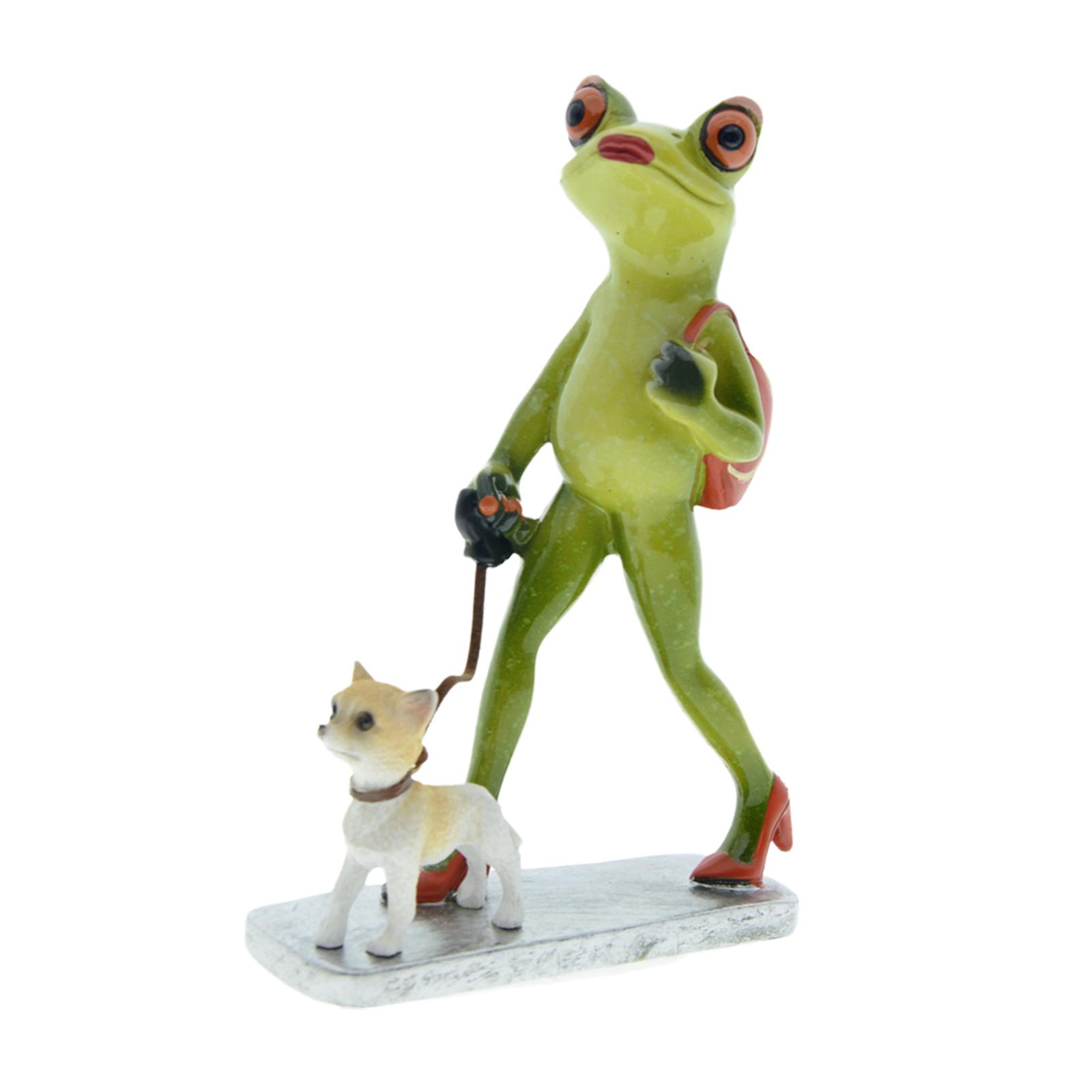 WLPZXP Frog Garden Statue Sculpture Artwork Gift Funny Figure Collection Craft Ornament