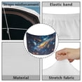 thumbnail image 6 of Uorisanigo Car Hood Cover Elastic Polyester Waterproof Galaxy Print Car Hood Protection Automotive Accessories Universal Fit for Most Automotive Sedans Trucks Pickup Sports Cars, 6 of 7