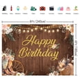 thumbnail image 6 of 8x6FT Western Cowgirl Birthday Backdrop for Woman Rustic Country Wooden Retro Flower Grass Photography Background Cowgirl Birthday Party Decorations Photo Booth Studio Props, 6 of 6