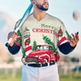 thumbnail image 6 of Daiia Merry Christmas 1 Mens Baseball Jersey Button Down Shirts Short Sleeve Sports Uniforms-3X-Large, 6 of 9