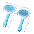 thumbnail image 2 of Pet Grooming Brushes Plastic 2PCS Soft Cat Shedding Combs Self Cleaning Brushes, 2 of 10