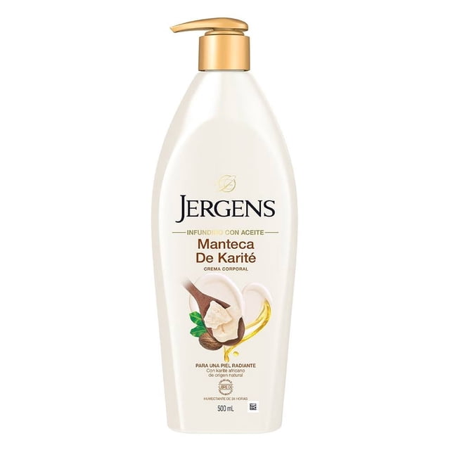 Crema hidratante Jergens manteca de Karité de 500ml