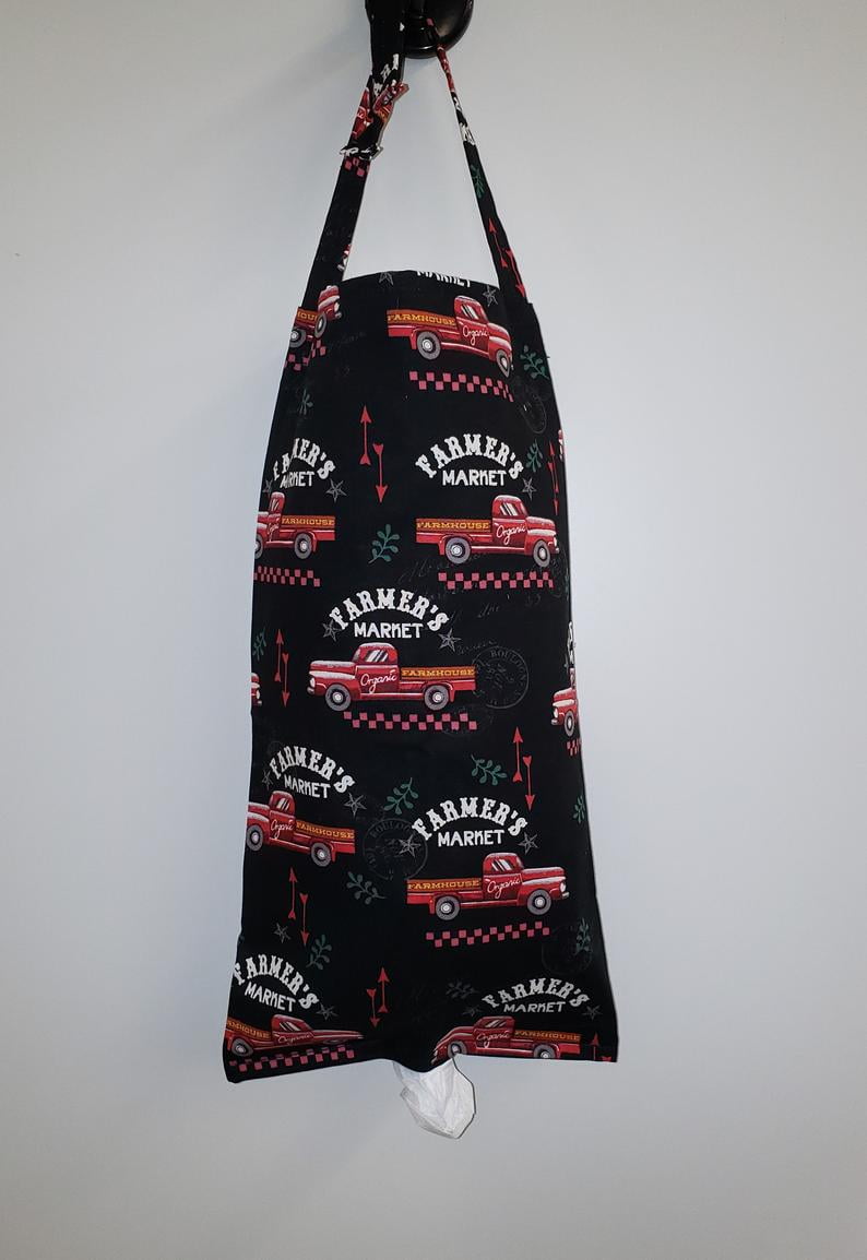 Farmers Market Vintage Truck Grocery Plastic Shopping Bag Holder by Penny&#39;s Needful Things ...