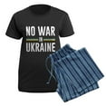 thumbnail image 5 of CafePress - No War In Ukraine Women's Dark Pajamas - Women's Short Sleeve Print T-Shirt and Pants Dark Cotton Pajama Set, 5 of 7