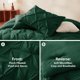 thumbnail image 3 of Juego de edredón CozyLux, tamaño king, verde esmeralda oscuro, 7 piezas, 3 of 6