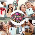 thumbnail image 5 of Wearable Blanket,Pioneer Flower Floral Print Pattern Hooded Wearable Flannel Blanket for Adults & Teens with Buckle,Winter Poncho Shawl Wrap Cape,50"x60", 5 of 5