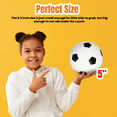 thumbnail image 6 of New Bounce Soft Sports Balls for Toddlers - 3-Pack 5" Basketball, Football & Soccer Balls, Durable Outdoor Play Balls for Kids, 6 of 7