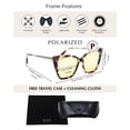 thumbnail image 3 of Lentes de Sol DIFF Becky II Mujer Diseño Oversized Ojo de Gato, 3 of 9