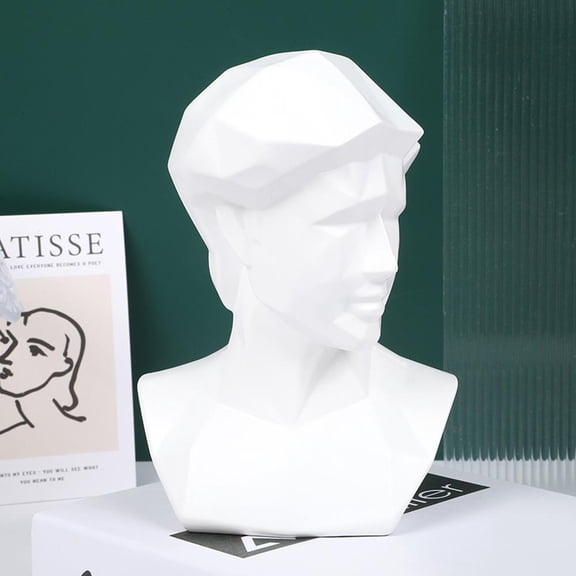 Esaierr Minimalism Statue David , Resin Crafts Classic Mythology Sculpture For Home Decor 5*3*7 Inch