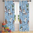 thumbnail image 5 of Blackout Kids Curtains,Light Blue Baseball Players Pattern Childrens Insulated Curtains Set Of 2,Bedroom Essentials,Toddler Room Decor 42"x84", 5 of 5