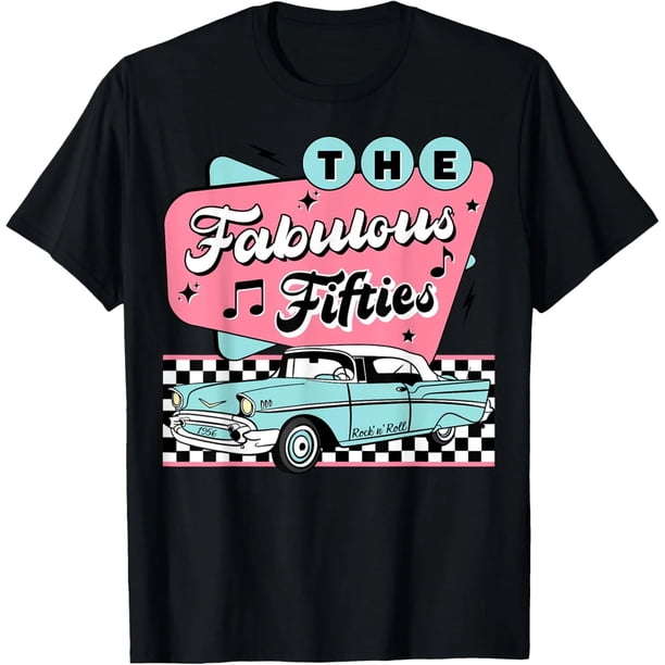 Playera Rockabilly de los 50s para Mujer - Estilo Vintage Sock Hop