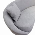 thumbnail image 4 of Pasargad Home Luna Collection Textured Fabric Curved Sofa, Grey, 4 of 8