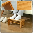 thumbnail image 2 of GOOHOCHY Non-slip Potty Stool Wooden Lightweight Bathroom Stool for Multi-functional Users 1Set, 2 of 8