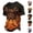 Yellow, variant on HAJWOH Mens Halloween Comfortable Crew Neck Short Sleeve Graphic T-Shirts Great for Halloween Costume Parties