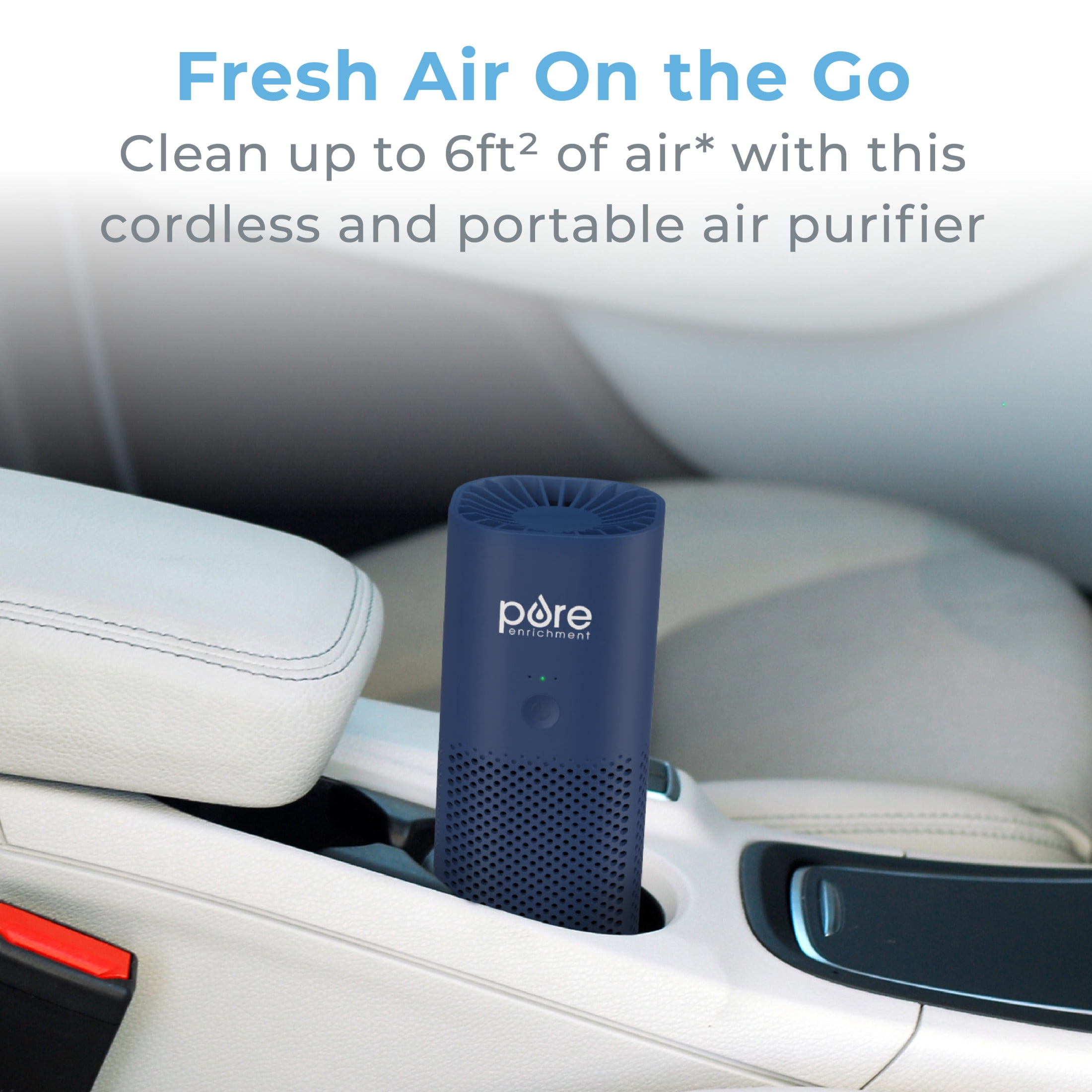 Pure Enrichment - True HEPA Portable Air Purifier - Blue