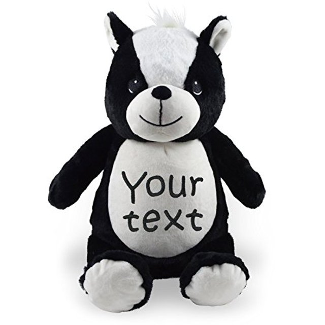 Skunk relleno personalizado con dos líneas de bordado Little Elska 77847800