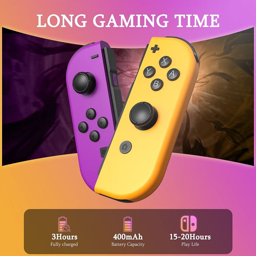 Nintendo Switch Joy-Con L/R - Neon Purple/Neon Orange