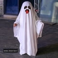 thumbnail image 2 of Adeawade Tops For Boys 3-5 Years Unisex Kids Hallomas Funny Face Hooded Poncho Cape Cloak Cool Playsuit White, 2 of 4
