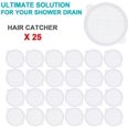 thumbnail image 4 of 25 Pack, Disposable Shower Drain Hair Catcher Mesh Stickers for Bathroom Kitchen, 4 of 5